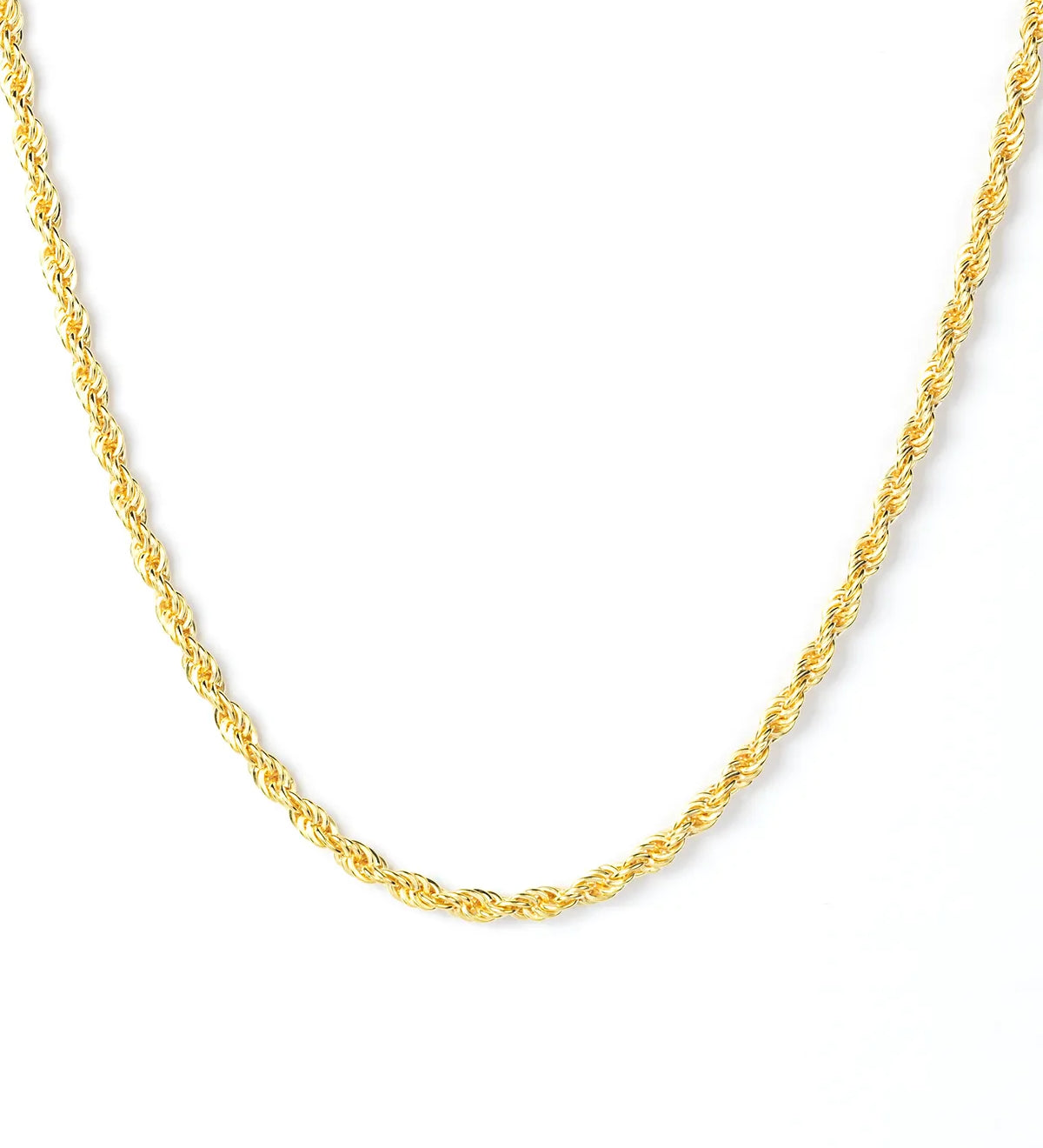 Gold Vermeil Rope Chain Necklace – My Jewelist