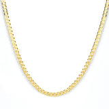 14K Gold Vermeil Curb Chain – Bold & Timeless Statement Necklace