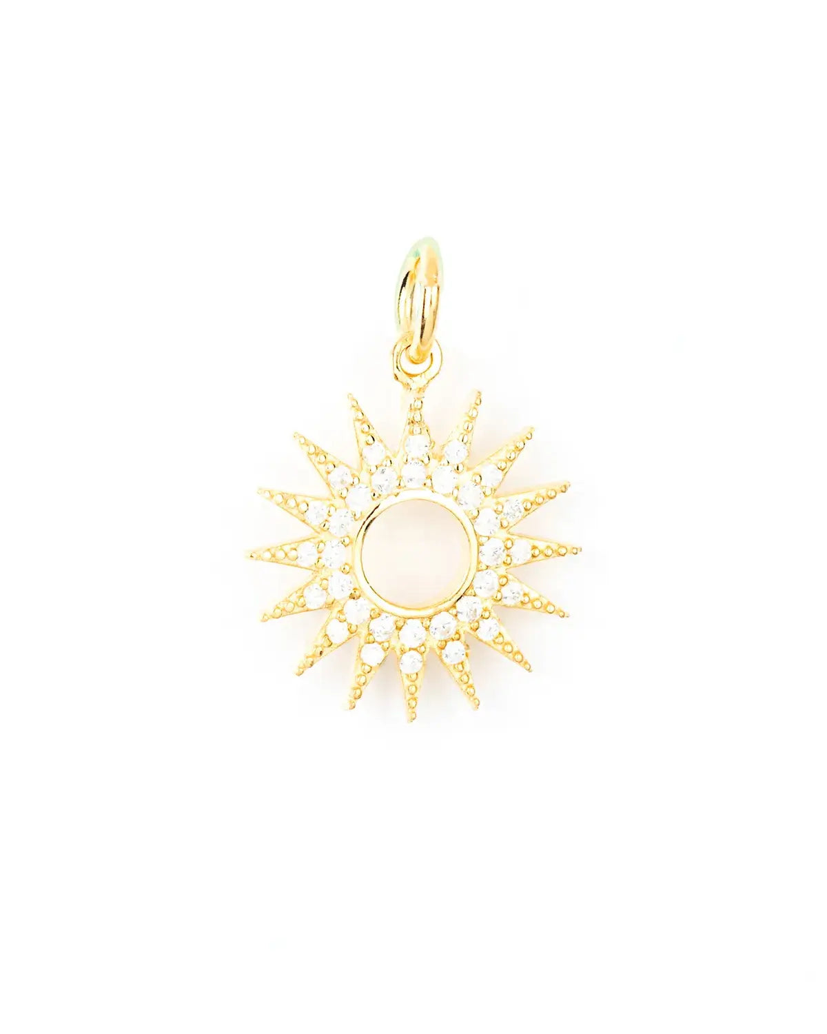 Crystal Sun Pendant 14K Gold Vermeil – My Jewelist