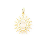 Crystal Sun Pendant 14K Gold Vermeil – My Jewelist