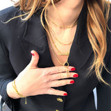 14K Gold Vermeil Paperclip Chain Necklace – Minimalist & Modern