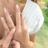 Twisted 14K Gold Vermeil Band Ring – Duality Collection Minimalist Stackable Ring