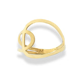 Eternal Balance 14K Gold Vermeil Ring – Duality Collection Minimalist Abstract Jewelry