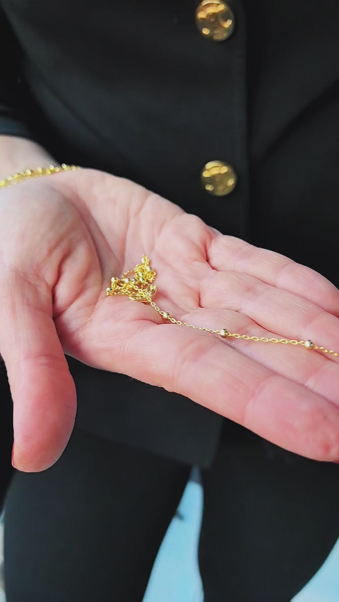 Gold Vermeil Satalitte Necklace 3 - My Jewelist