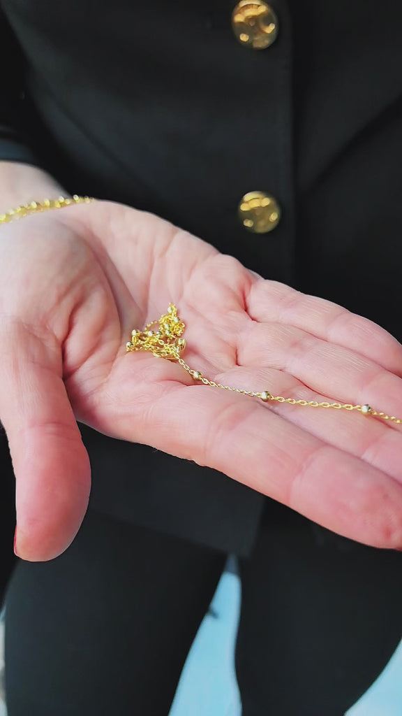 Gold Vermeil Satalitte Necklace 3 - My Jewelist