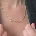 Custom Gold Vermeil Name Necklace-My Jewelist