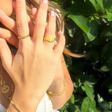 Ribbed Gold Vermeil Ring – Bold Texture, Timeless Duality