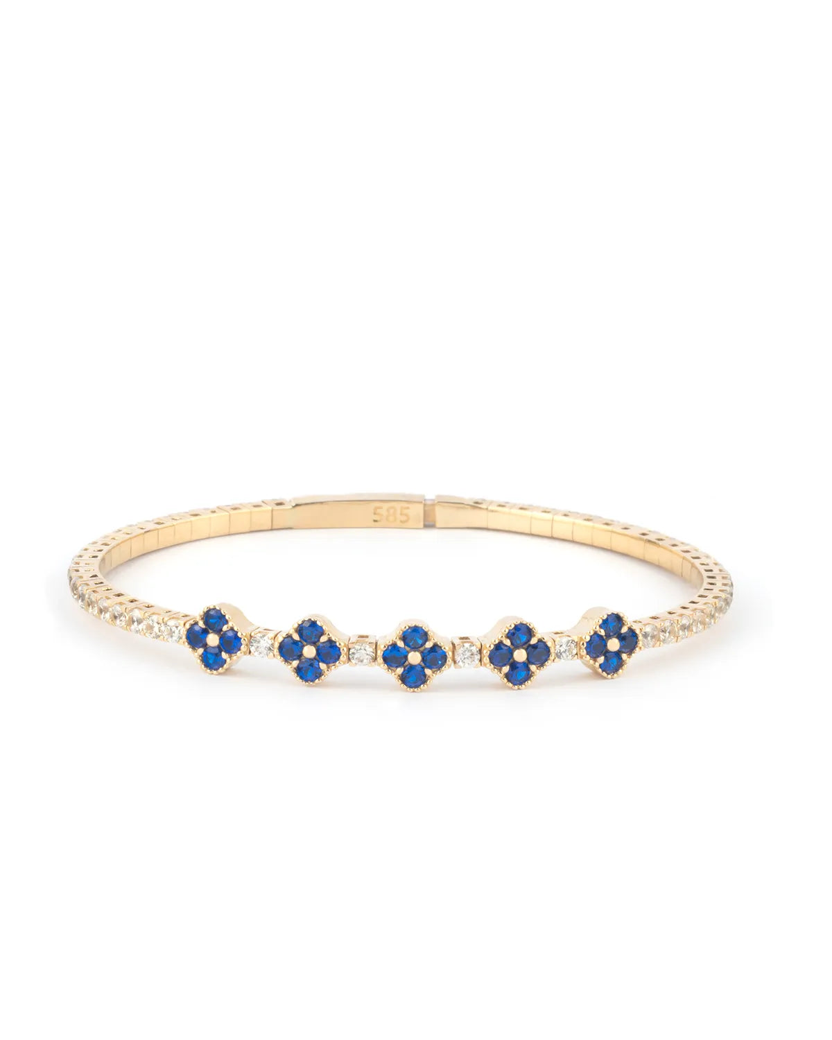 Moissanite Flexible Bangle - My Jewelist