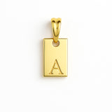 Custom Gold Vermeil Initial Tag Necklace – Personalized Everyday Jewelry