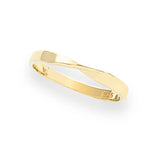 Twisted 14K Gold Vermeil Band Ring – Duality Collection Minimalist Stackable Ring